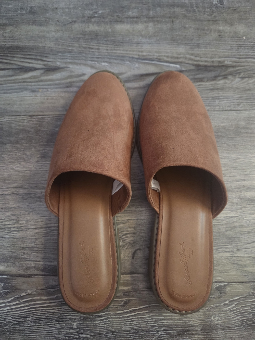 Universal Thread Women's Tan Suede Slip-On Mules